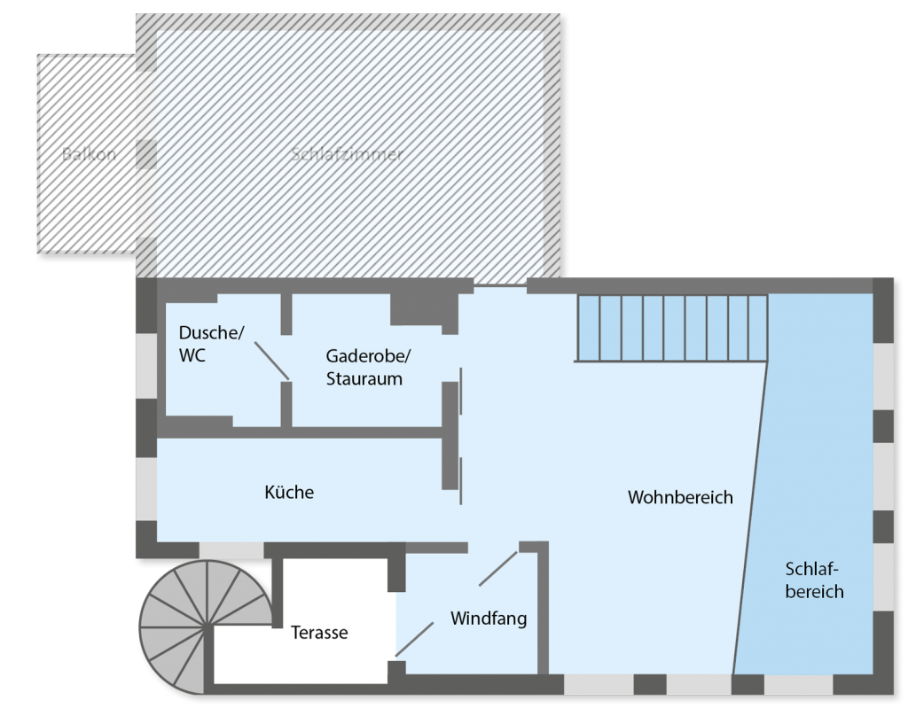 Grundriss Ferienwohnung Appartement