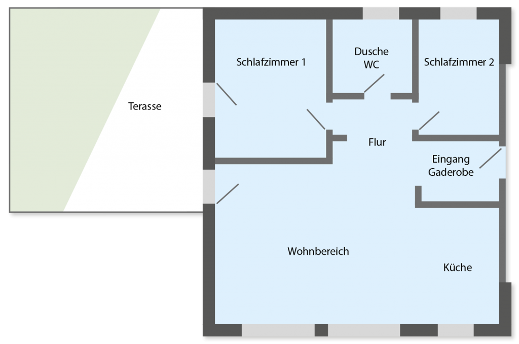 Grundriss Ferienwohnung 2